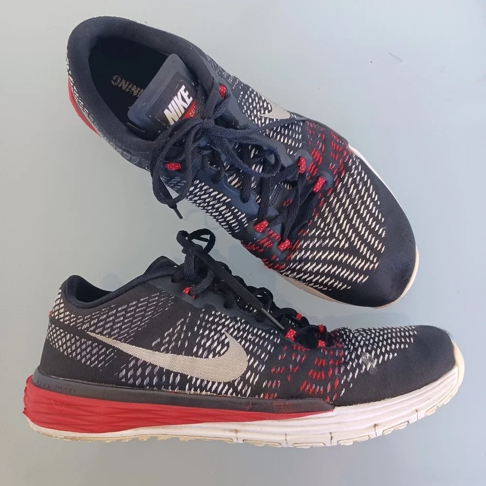 Nike Lunar Caldra Mens Training Shoes Black Red White 803879-010 Size 10